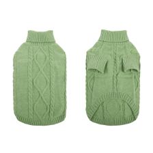 Cable-knit sweater