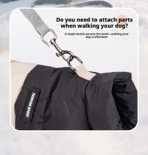 Harness-access winter coat