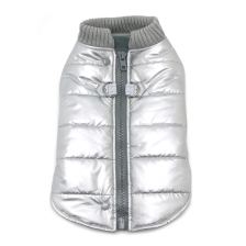 Metallic winter coat