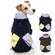 Side-pocket plush-style jacket