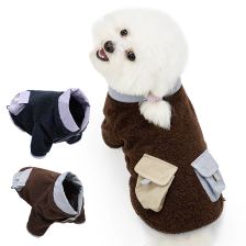 Side-pocket plush-style jacket