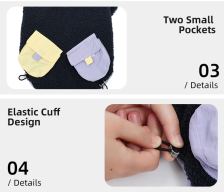 Side-pocket plush-style jacket