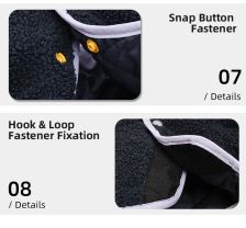Side-pocket plush-style jacket