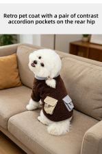 Side-pocket plush-style jacket