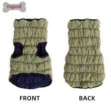 Elastic-detail quilted coat