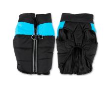 Back-zip high-neck coat