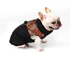 Back-zip high-neck coat