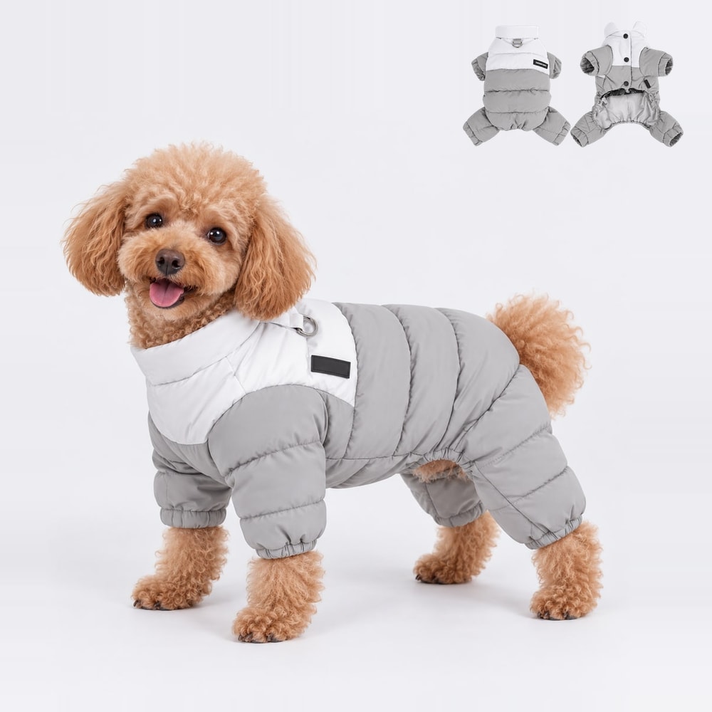Harness-access winter coat