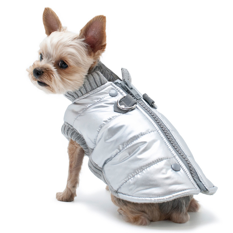 Metallic winter coat