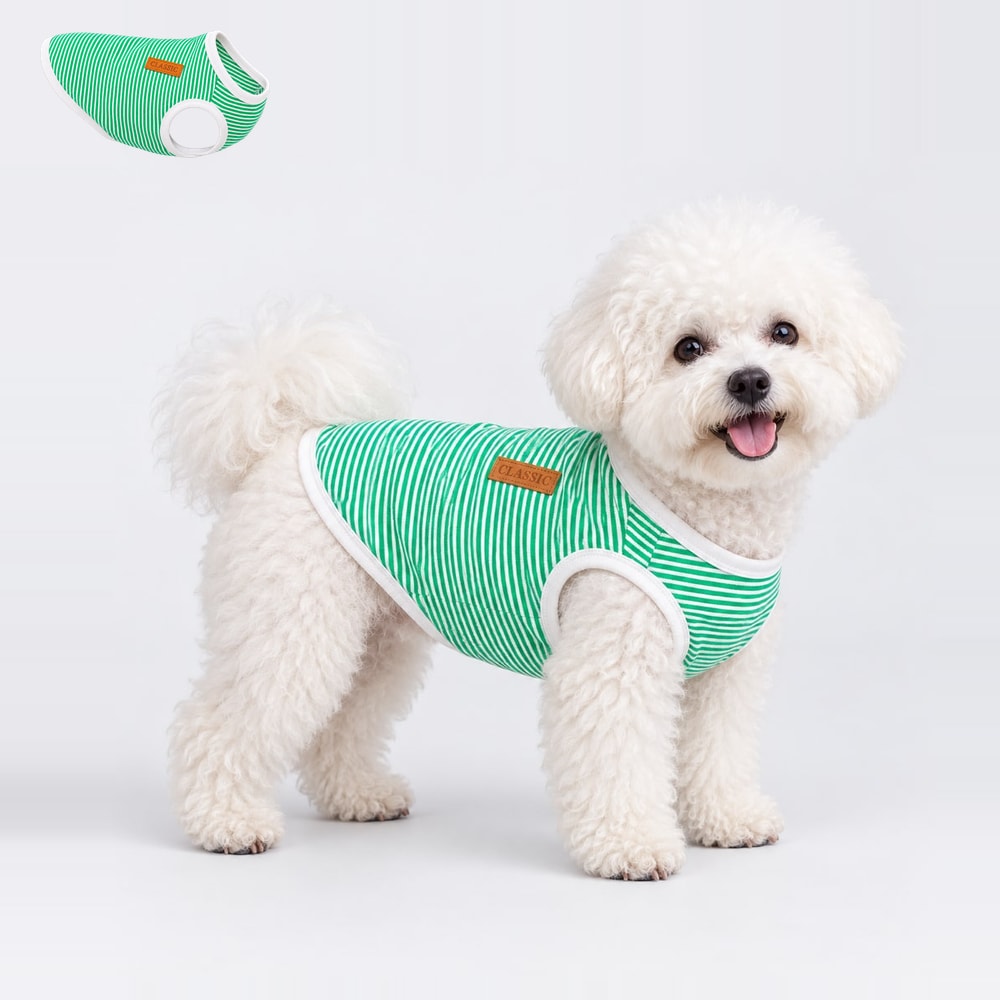 Striped four-leg vest